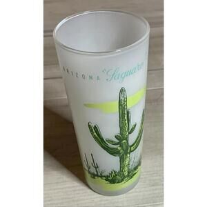 Blakely Oil & Gas Arizona Frosted Glass Saguaro Vintage